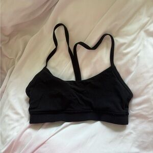 Black lululemon flow y sports bra